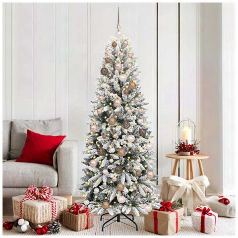 Albero di Natale artificiale con 300 LED Bianco 180 cm - Foto 2
