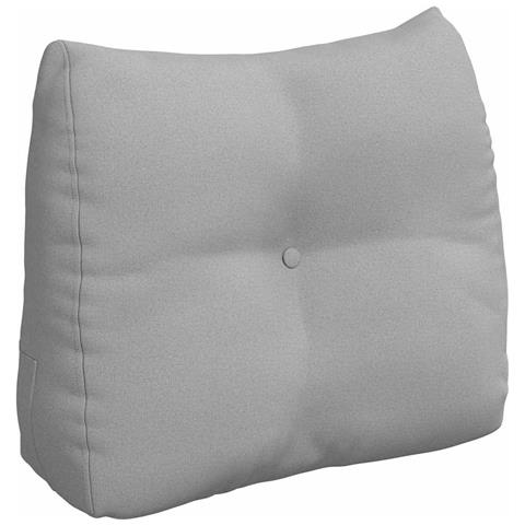 Cuscino per Schiena Grigio Nuvola 60 x 24 x 50 cm Tessuto - Foto 1