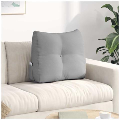 Cuscino per Schiena Grigio Nuvola 60 x 24 x 50 cm Tessuto - Foto 2