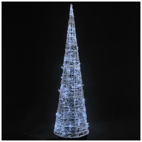Lusso Casadino -  Piramide Decorativa Cono Luce Led Acrilico Bianco Freddo 90 Cm - Foto 1