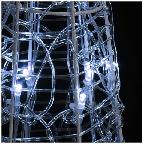 Lusso Casadino -  Piramide Decorativa Cono Luce Led Acrilico Bianco Freddo 90 Cm - Foto 2