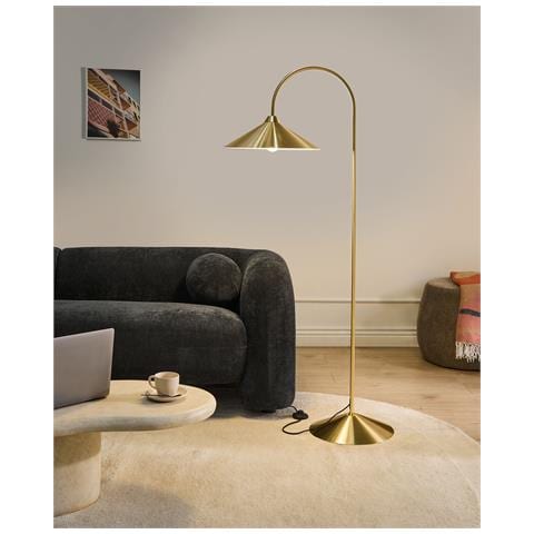 Lampada Da Pavimento Savegre Metallo Oro - Foto 1