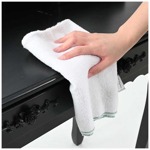 Panni per la Pulizia 5pz Righe Bianche e Verdi 50x60 cm - Foto 2