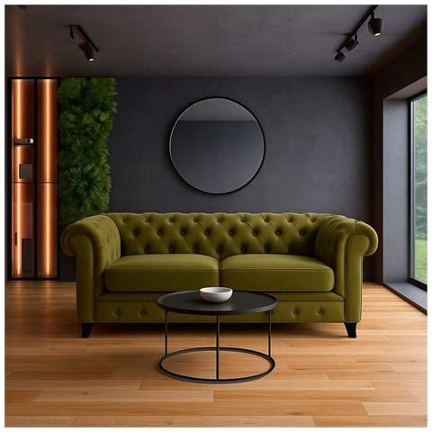 Divano Verde 160x82x76h Cm - Foto 2