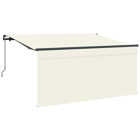 Tenda Retrattile Crema 300 x 200 cm Poliestere e Alluminio - Foto 1