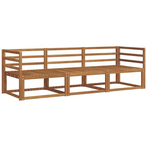 Set di divani da esterno 3 pcs Naturale - Foto 1