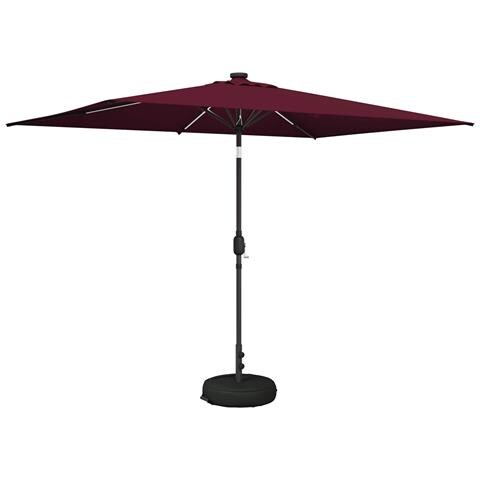 Parasol da Giardino con Luci LED 200 x 300 cm Poliestere - Foto 1