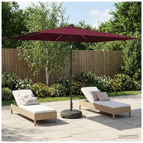Parasol da Giardino con Luci LED 200 x 300 cm Poliestere - Foto 8