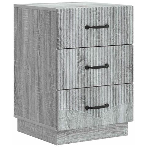 Armadio da Notte con cassetto Grigio Sonoma 43 x 41 x 63,5 cm - Foto 1