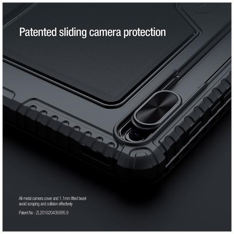 Pellicola Protettiva per Samsung Galaxy Tab S7 FE / Tab S7+ / Tab S8+ Detachable Protective Tablet Cover Funda protectora desmontable - Foto 4