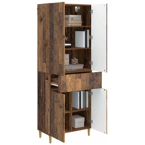 Set di armadi 2 pcs Legno antico Legno ingegnerizzato - Foto 2