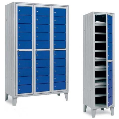 Casellario ispezionabile con apertura centralizzata a 30 vani cm 120 x 50 x 180h - Monoblocco - Foto 1