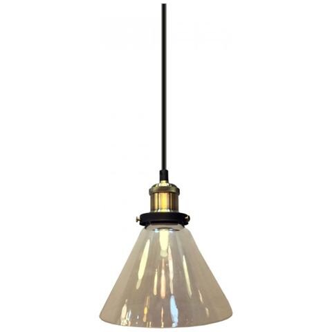 Lampadario Pendente A Sospensione E27 Vetro Trasparente 180 Vt-7185 3738 - Foto 1