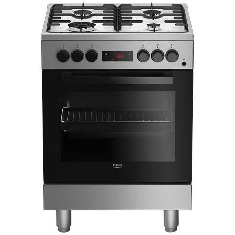 BEKO Cucina Elettrica FSE62110DXF 4 Fuochi a Gas Forno Elettrico Multifunzione Classe A Dimensioni 60 x 60 cm Colore Inox BEKO Cucina Elettrica FSE62110DXF 4 Fuochi a Gas Forno Elettrico Multifunzione Classe A Dimensioni 60 x 60 cm Colore Inox