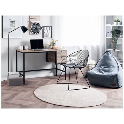 Scrivania Grant Marrone Chiaro 120 Cm 48 Cm Con Contenitore - Foto 10