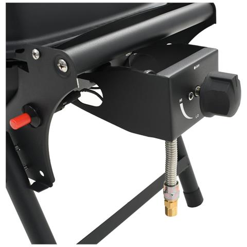 Barbecue e Griglia a Gas Portatile con Fornello Nero - Foto 2