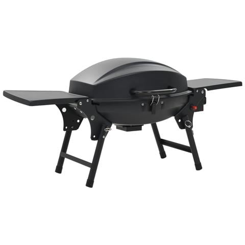 Barbecue e Griglia a Gas Portatile con Fornello Nero - Foto 1