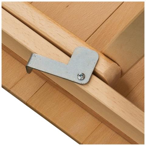 Tavolo Da Giardino Pieghevole Salvaspazio In Legno 70 X 140 - Foto 4