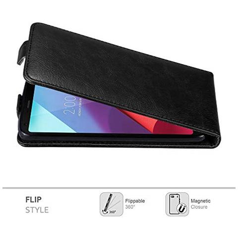 Custodia Compatibile Con Lg G6 In Nero Di Notte - Coperchio Protettivo In Design Flip Con Chiusura Magnetica - Foto 2