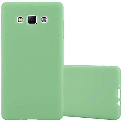 Custodia Compatibile Con Samsung Galaxy A7 2015 In Candy Pastello Verde - Coperchio Protettivo In Silicone Tpu Flessibile - Foto 1