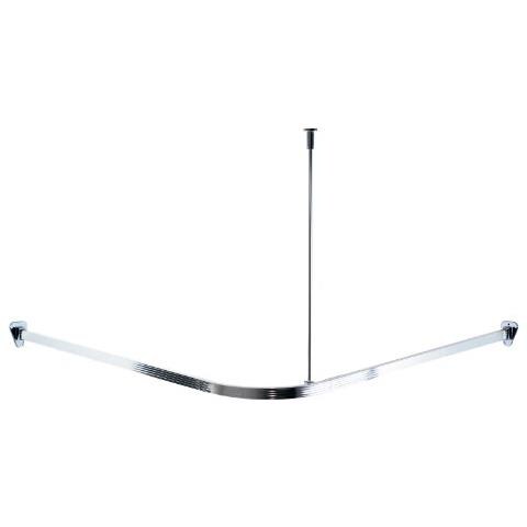520000-350 - Supporto Per Tenda Da Doccia, 90 X 90 Cm, In Alluminio Lucidato - Foto 1