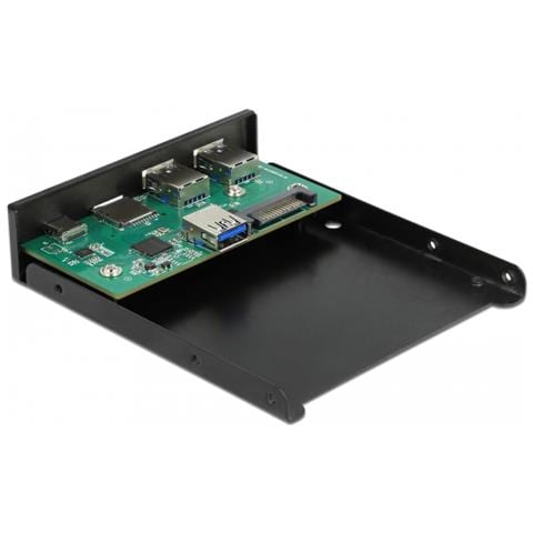 Pannello frontale da 3.5? USB 5 Gbps 1 x USB Type-C + 2 x USB di Tipo-A + SD e slot Micro SD - Foto 2