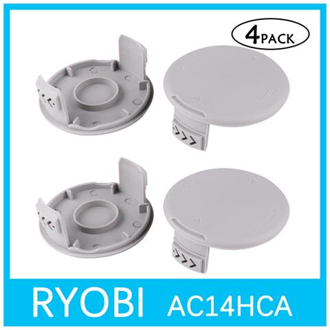 Confezione Da 4 Tappi Per Bobina Di Ricambio Per Decespugliatore Ryobi String Trimmer Weed Eater Grigio Ryobi Ac80rl3/ac14rl3a - Foto 2