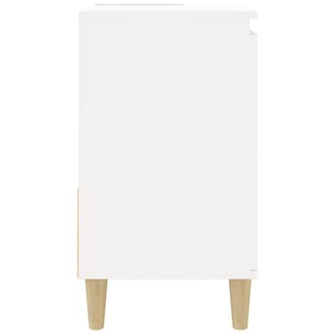 Armadietto Da Bagno Bianco 65x33x60 Cm In Legno Multistrato - Foto 2