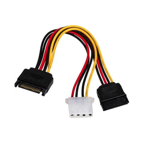 AK-CA-32 cavo SATA 0,15 m Nero, Rosso, Giallo - Foto 1