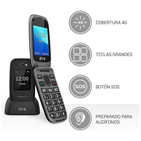 Harmony 4g Telefono Mobile Para Mayores - Botones Grandes Retroiluminados - Volume De Timbre De Hasta 97.5db - Compa - Foto 2