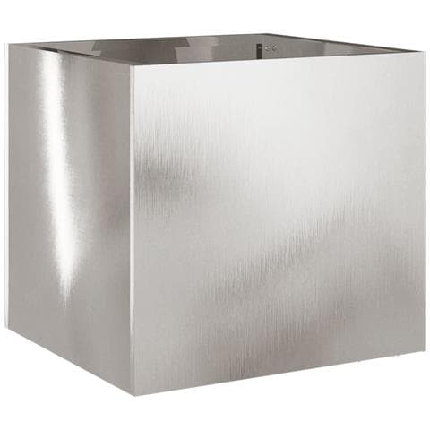 Fioriera Argento 32x30x29 cm in Acciaio Inox - Foto 1