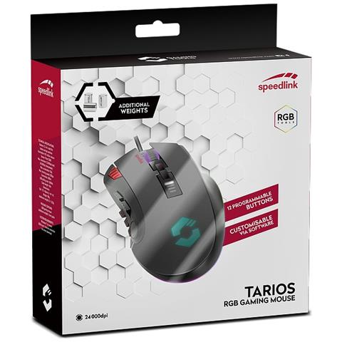 TARIOS mouse Mano destra USB tipo A 24000 DPI - Foto 5