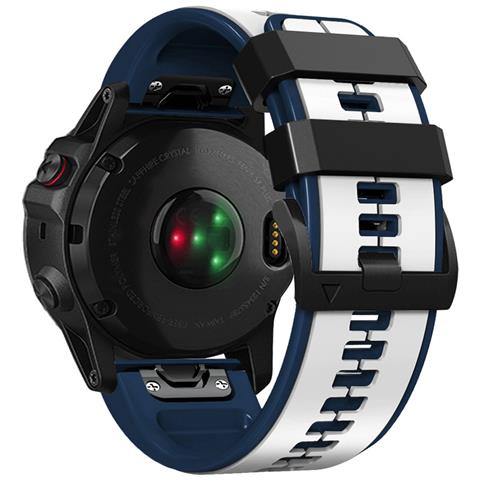Cinturini Per Orologi In Silicone Morbido Da 26 Mm Per Garmin Fenix 6x /fenix7x / 7x Pro, Coros White - Foto 3