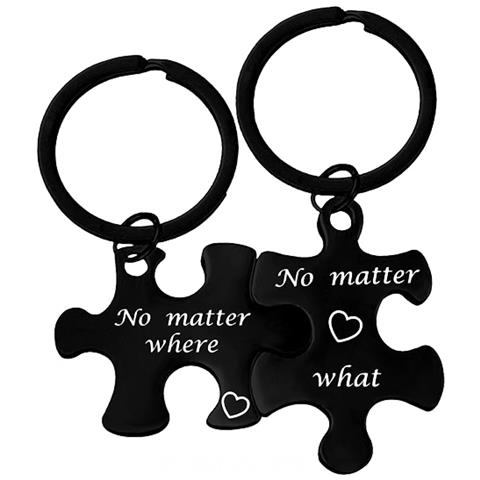 Portachiavi, Pezzo Di Puzzle Black - Foto 1