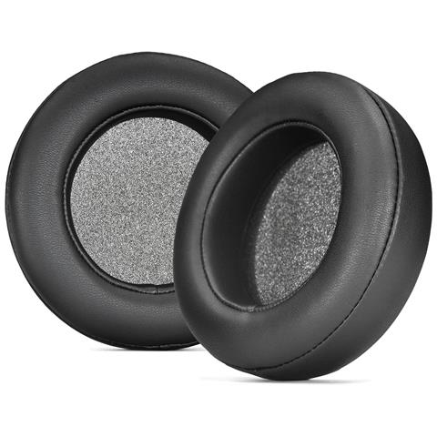 Confezione Da 2 Cuscinetti Auricolari Sostitutivi - Pelle Proteica Nera Spessa Per Corsair Virtuoso Pro - Foto 1