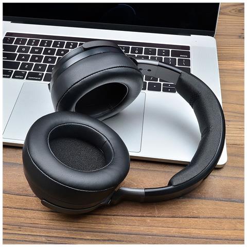 Confezione Da 2 Cuscinetti Auricolari Sostitutivi - Pelle Proteica Nera Spessa Per Corsair Virtuoso Pro - Foto 2