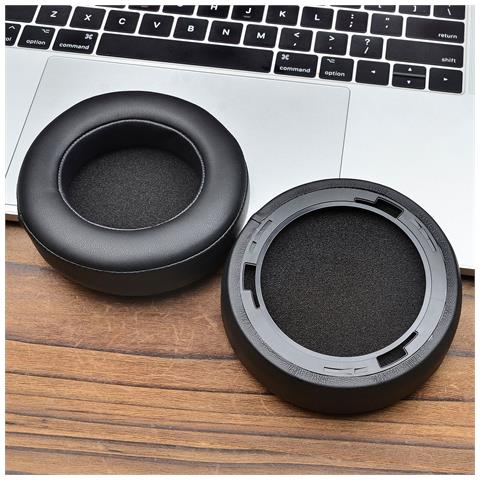 Confezione Da 2 Cuscinetti Auricolari Sostitutivi - Pelle Proteica Nera Spessa Per Corsair Virtuoso Pro - Foto 6