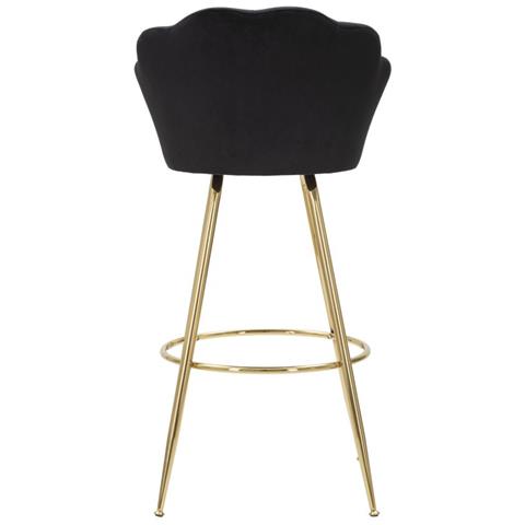 Sgabello Bar Vienna Nero Cm 55x53x110 - Foto 5