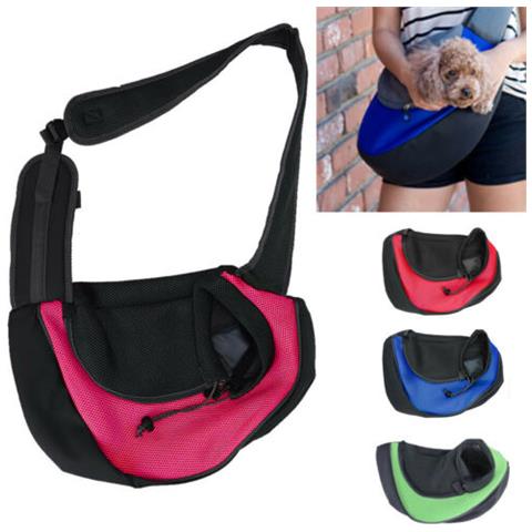 Zaino Spalla Zainetto Monospalla Trasportino Trasportino Cane Gatto Domestico - Foto 1