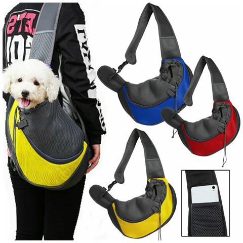 Zaino Spalla Zainetto Monospalla Trasportino Trasportino Cane Gatto Domestico - Foto 2