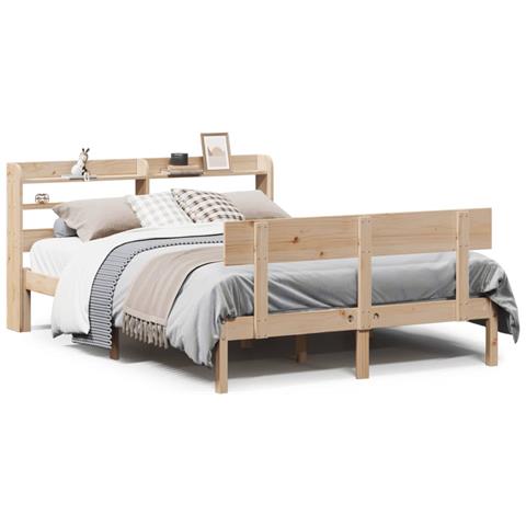 Letto Senza Materasso 120x200 Cm In Legno Massello Di Pino - Foto 2