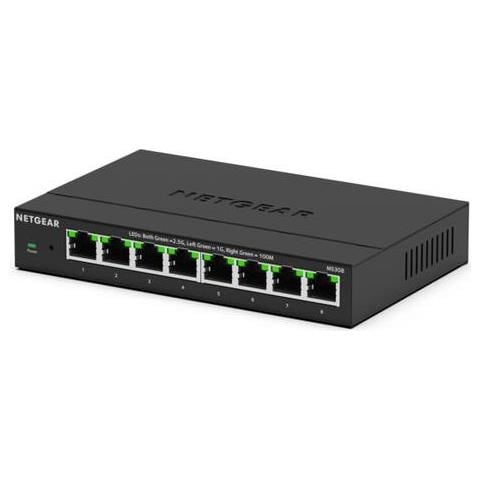Ms308e Non Gestito 2.5g Ethernet 100/1000/2500 Nero (8 Port 2.5g Um Plus Switch - 8x 2.5g Lan) - Foto 1