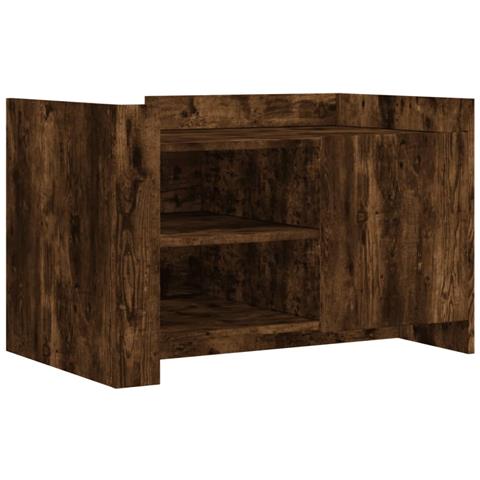 Tavolino Da Salotto Rovere Fumo 80x50x50cm In Legno Multistrato - Foto 2