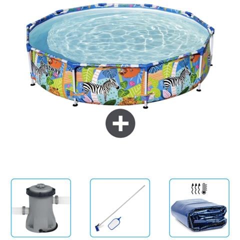 Piscina Fuori Terra - In Giro - 305x66 Cm - Multi - Include Accessori Coordinati Cb45 - Foto 1