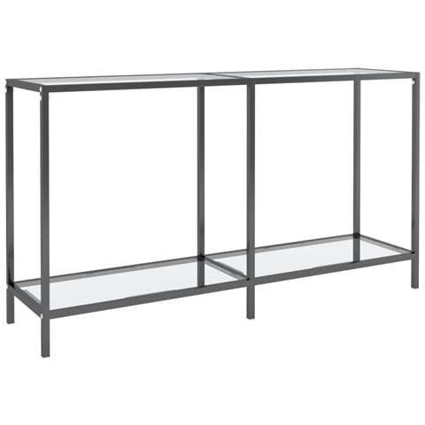 Tavolo Consolle Trasparente 140x35x75,5 Cm In Vetro Temperato - Foto 1