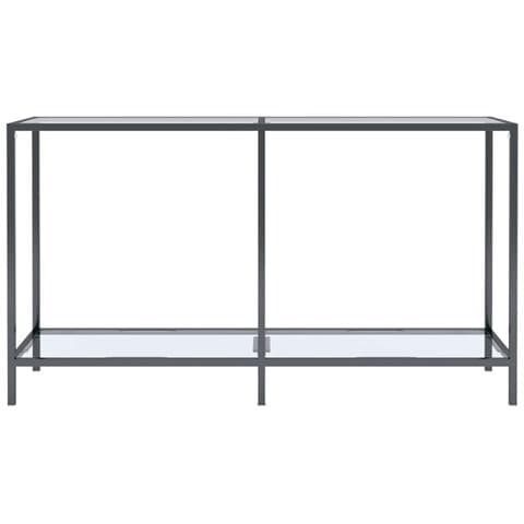 Tavolo Consolle Trasparente 140x35x75,5 Cm In Vetro Temperato - Foto 2