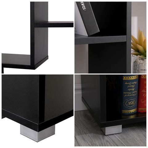 Libreria Multiforme A 11 Ripiani Nero Emily - Foto 5