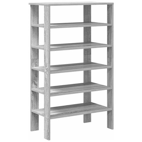 Scarpiera Grigio Sonoma 61x32x105 cm in Truciolato - Foto 1