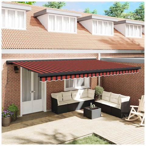 Tenda Retrattile Arancione e Marrone 500 × 300 cm - Foto 2