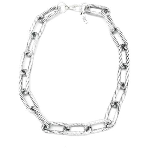 Collana Girocollo In Argento 40cm ""rock-one"" - Foto 1